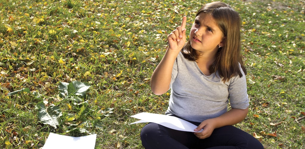 Kids in School Garden