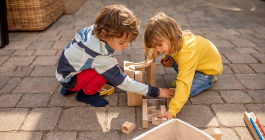 kids playing together