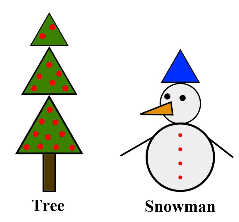 Tree and snowman