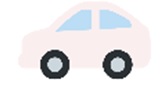one white car 