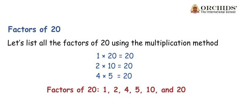 Factors of 20