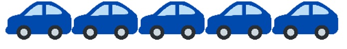 Blue cars
