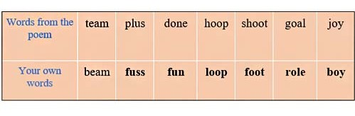 rhyming words