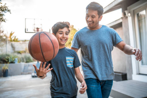 Basketball is included in the best sports list for kids