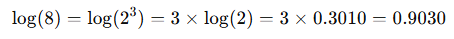Calculate Log Value Manually