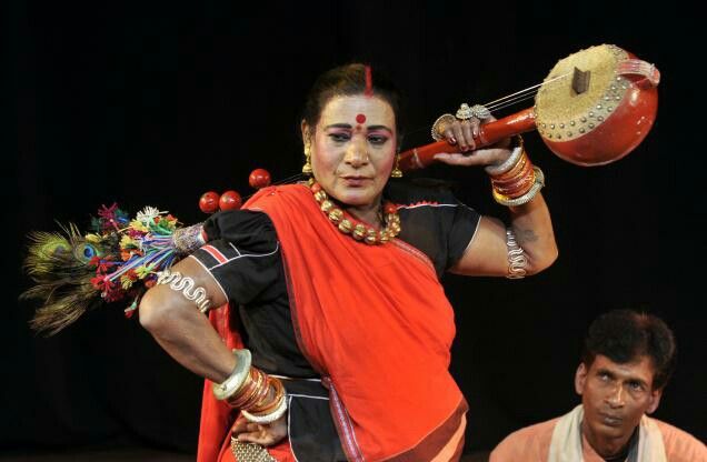 Famous Teejan Bai performing Pandavani