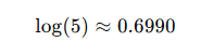 Logarithmic Values