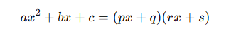 Quadratic Equation