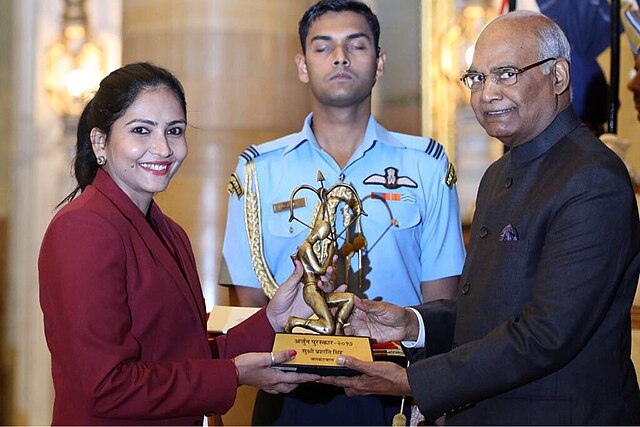 Prashanti singh- Receving Arjuna Award