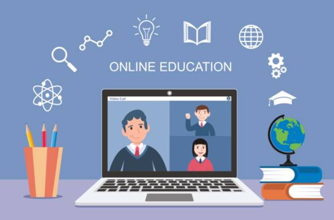 Parents Assisting Kids During Online Classes