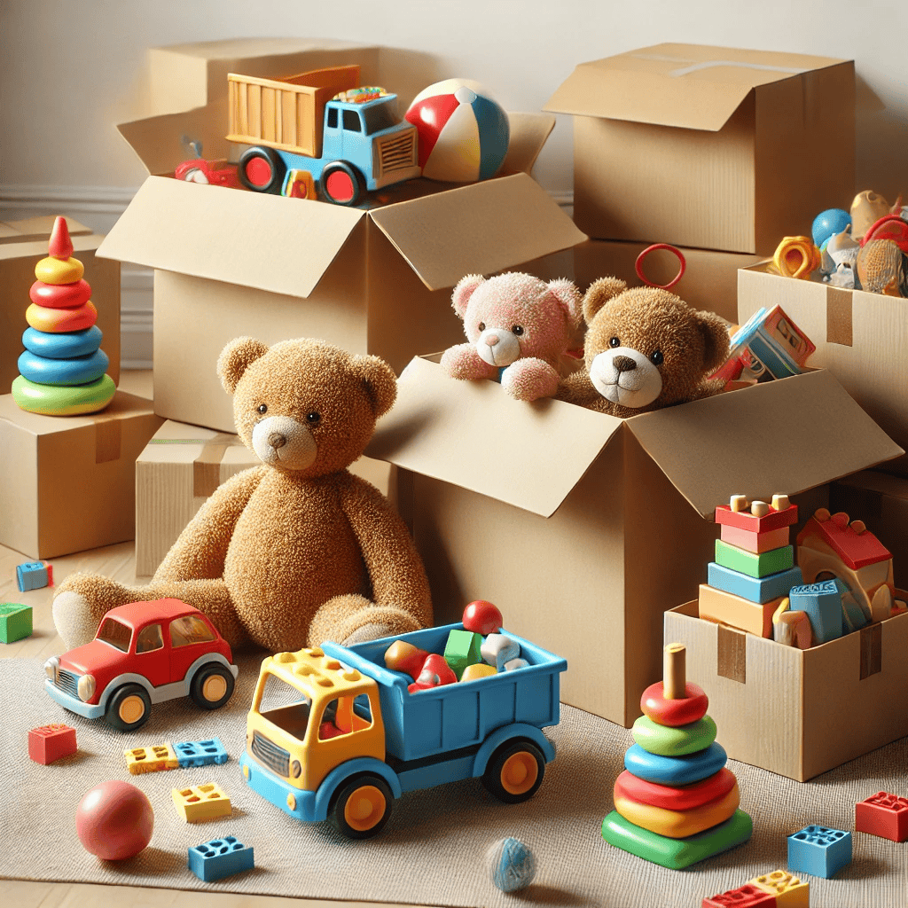 Image of toys and packages