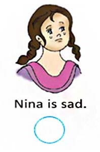 Nina is sad