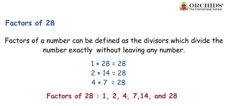 Factors of 28