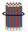 group of 10 pencils