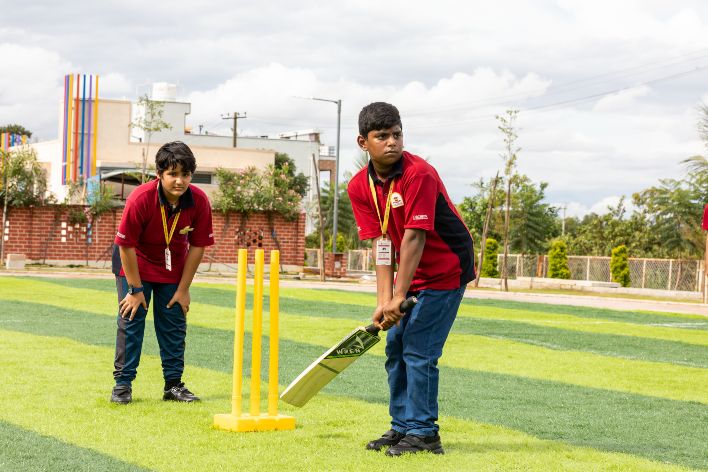 Children Playing Cricket