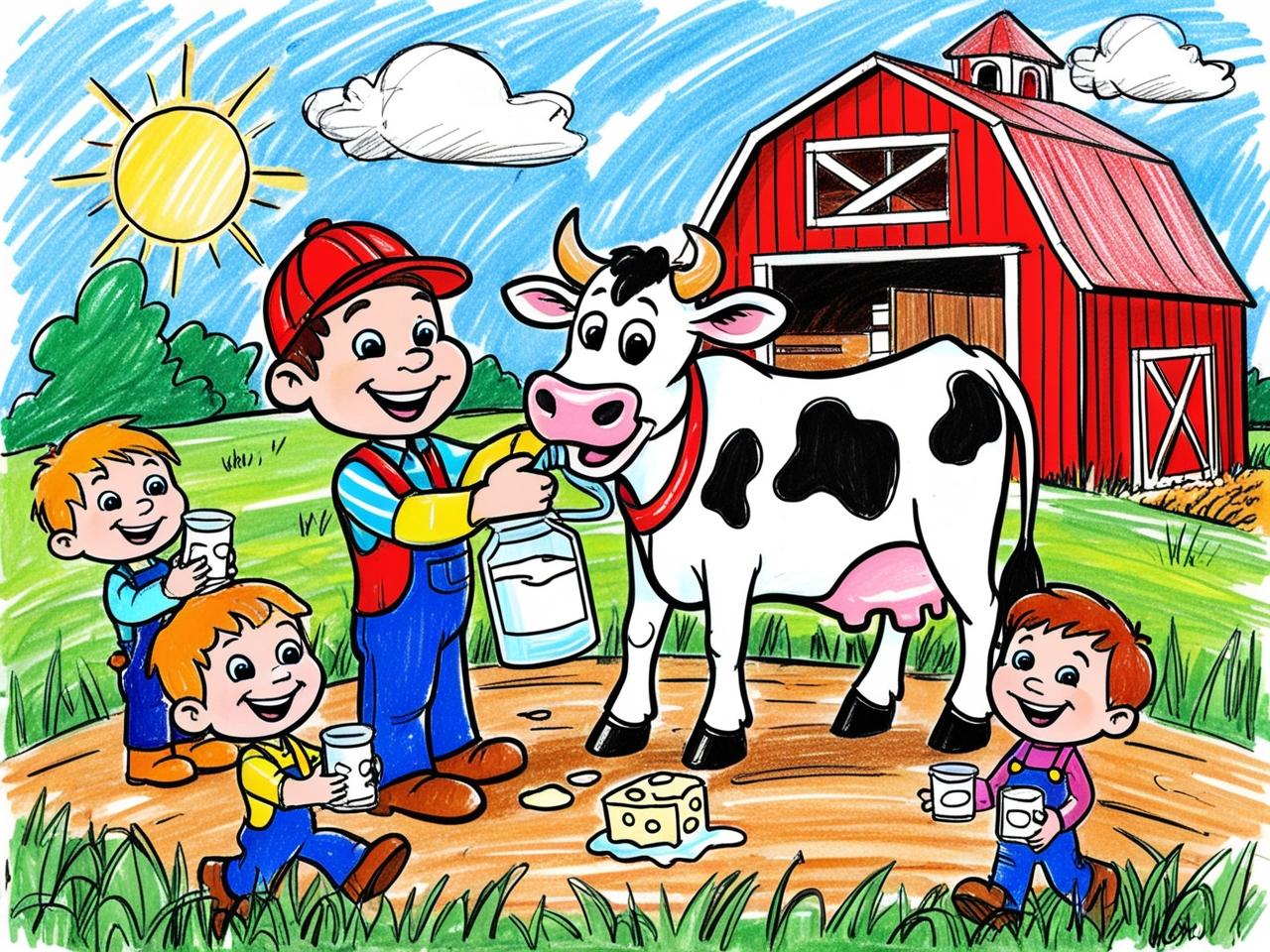 cow and farmers