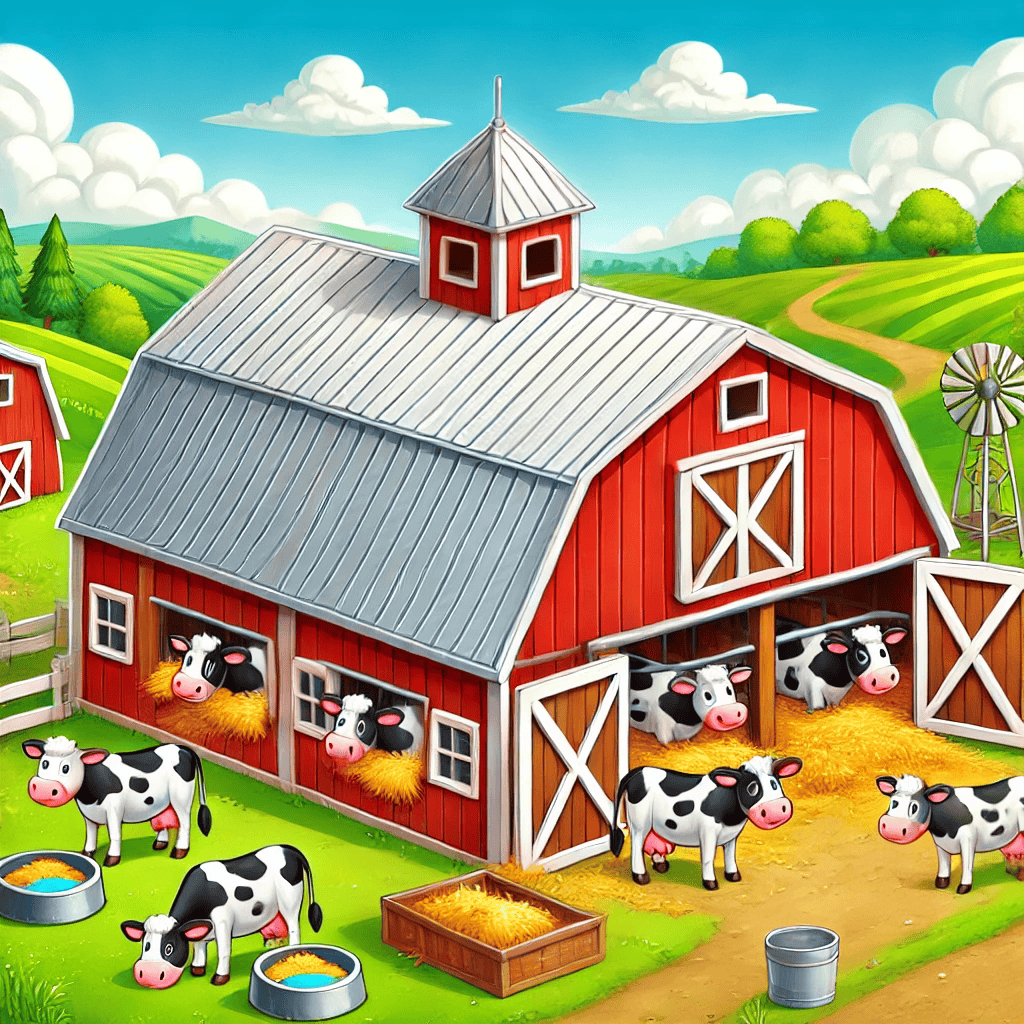 Image of cattle barn