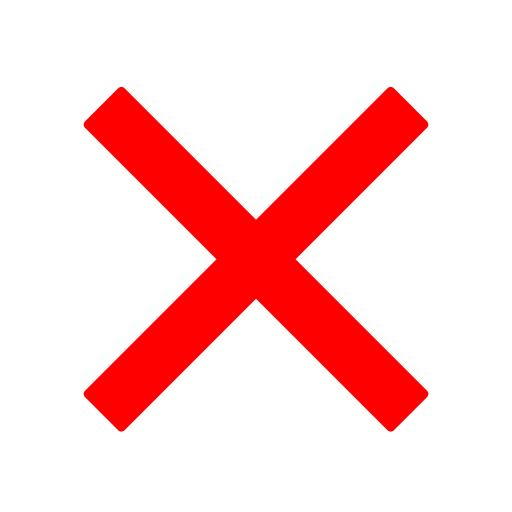 cross❌