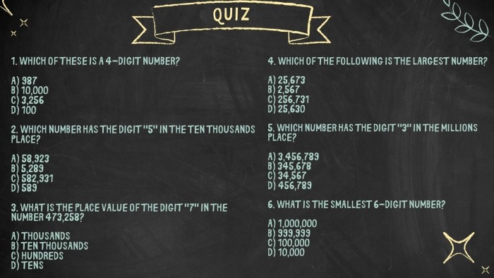 digit quiz