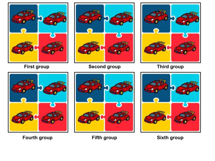 division by equal grouping