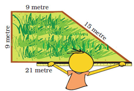 Measurements of a piece of land