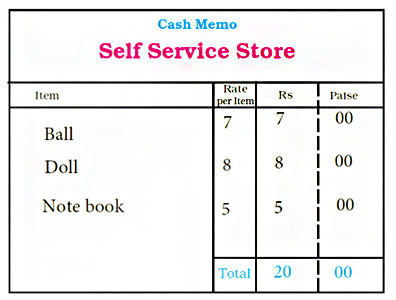 cash memo