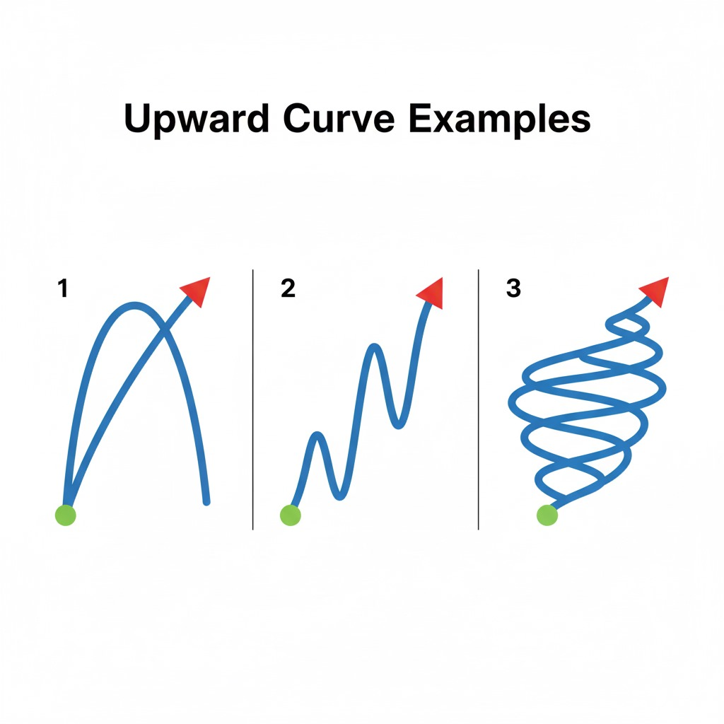  Upward curve