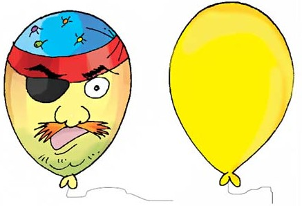 Face on the balloon