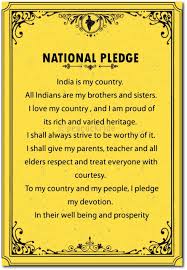 PEACOCKRIDE National Pledge of India ...