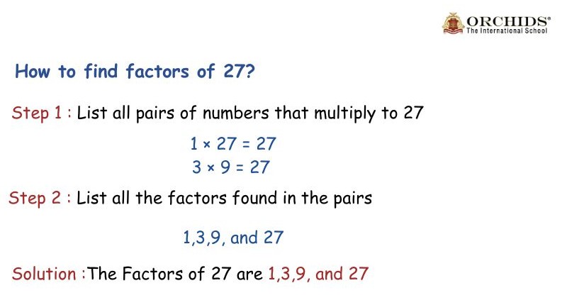 Factors of 27