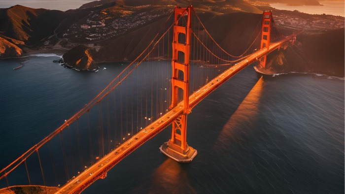 Golden Gate Bridge example for line segment 