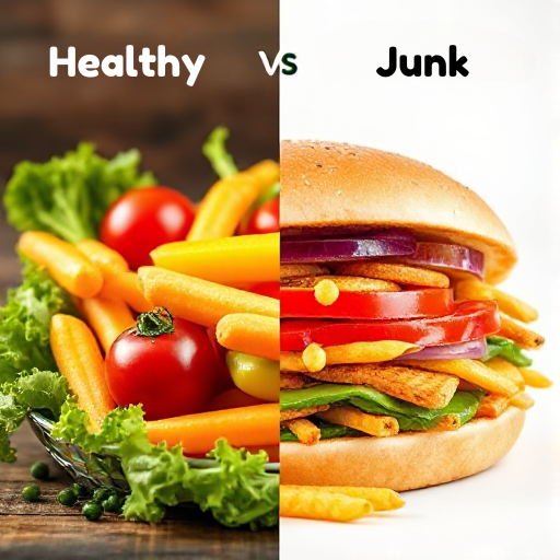 Healthy food vs Junk food