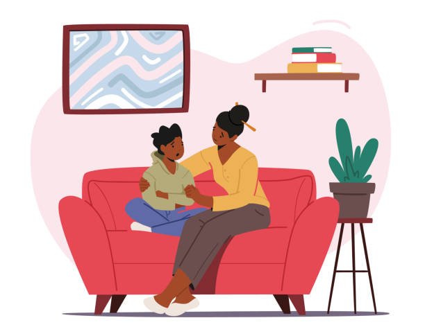 having conversation about daily activities with kids overcomes sleep problems