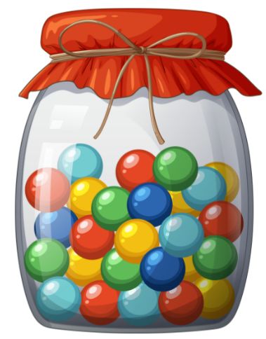 jar full of candies