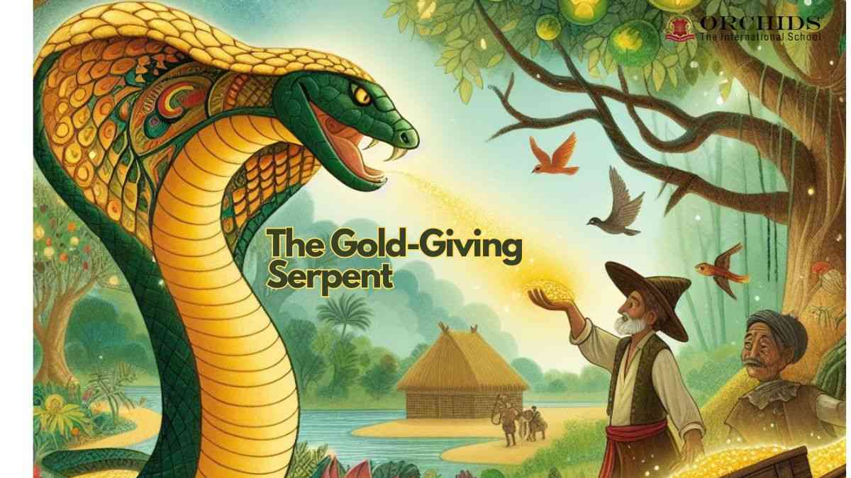 gold giving serpent