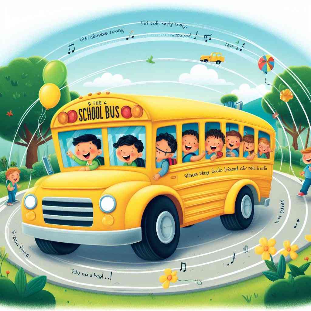 Wheels On The Bus Nursery Rhyme For Kids With Lyrics Orchids