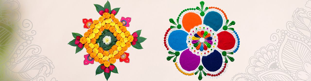 Making Rangoli