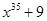 binomial of degree 35