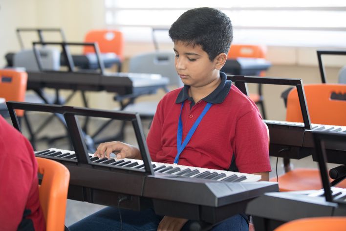 Kids Practicing Music