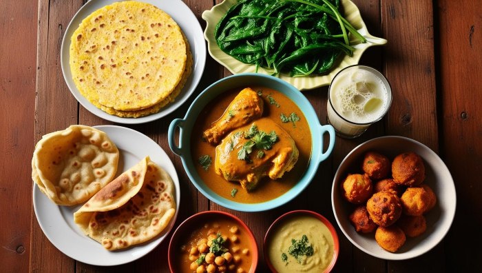 Butter Chicken, Lassi, and Chole Bhature